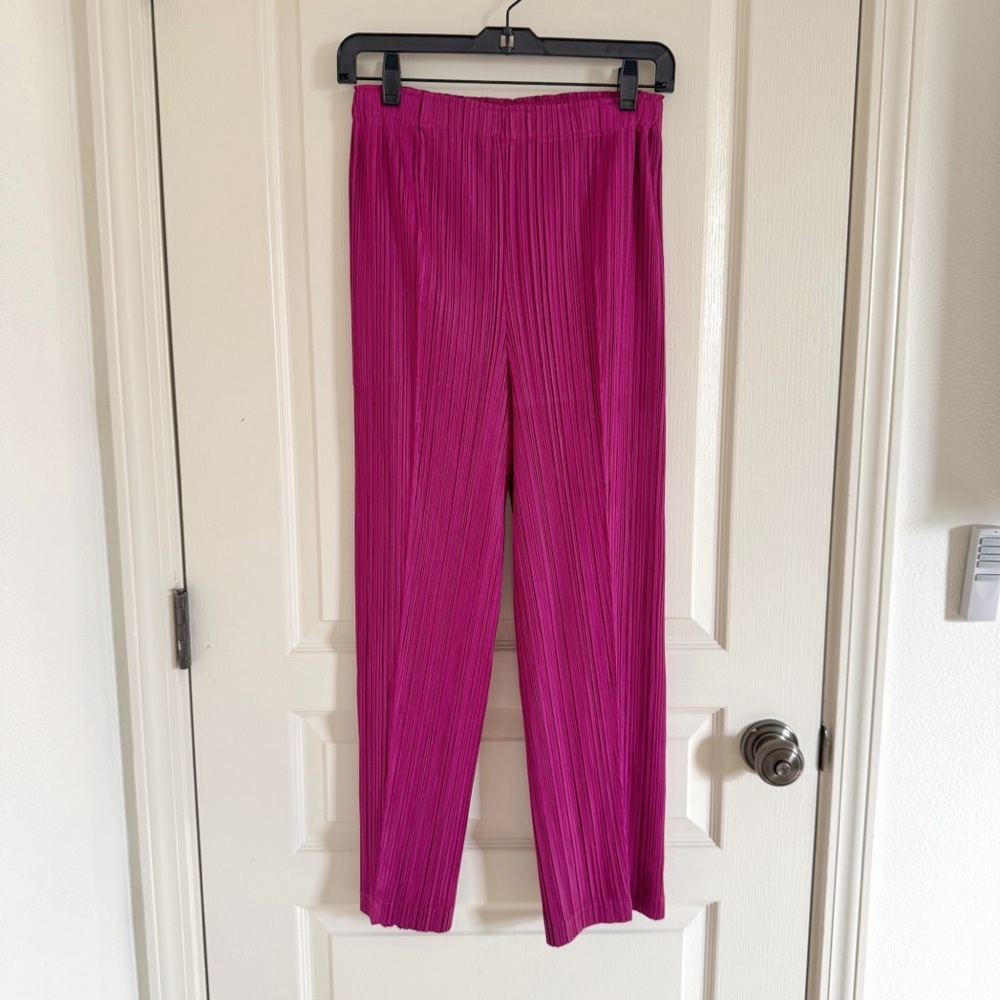 Pleats Please Issey Miyake thicker trousers